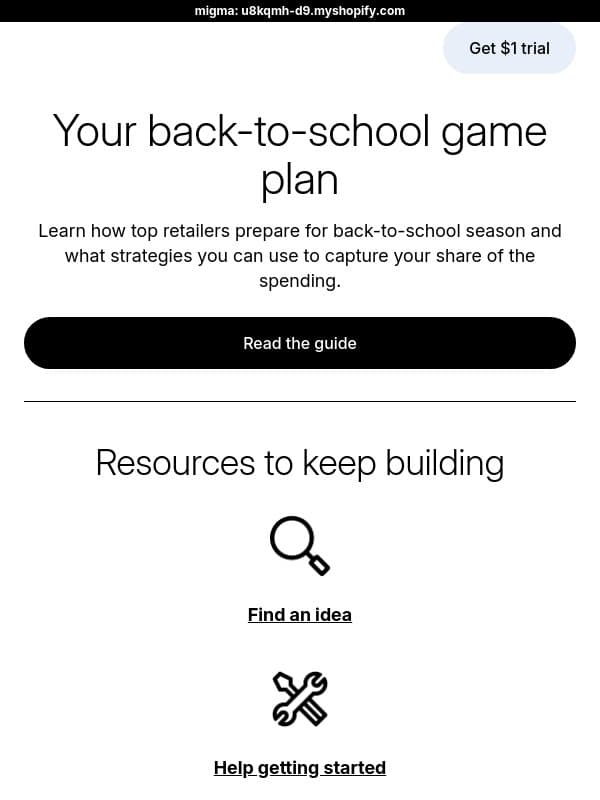 π Back-to-school strategies that work email from LinkPop