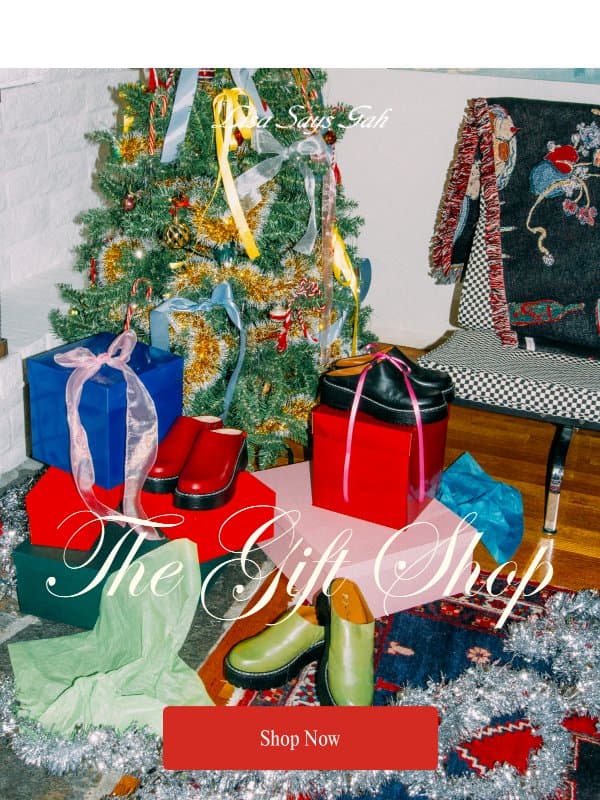 THE GIFT SHOP IS OPEN 💝 email from Lisa Says Gah