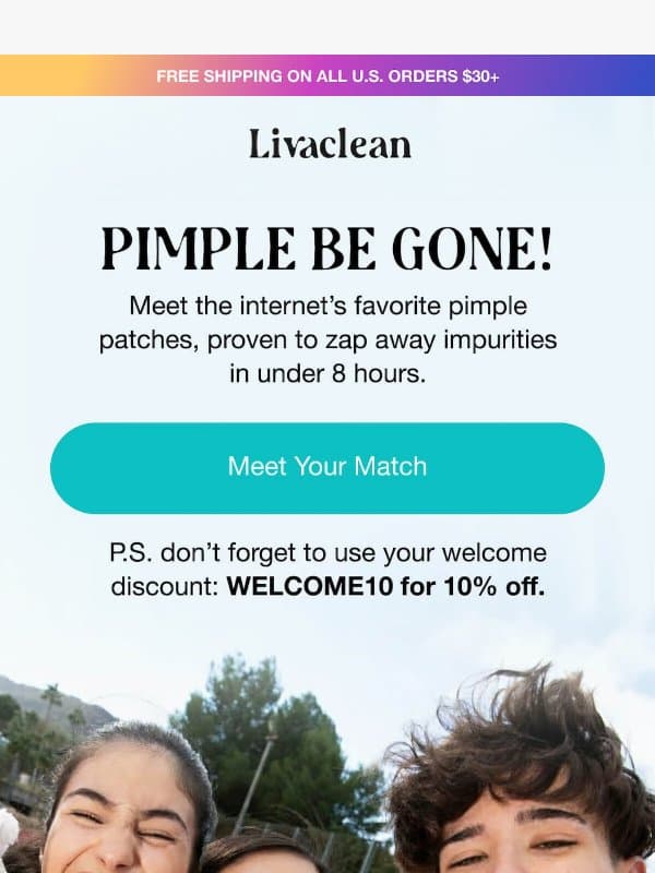 Meet The Internet's Favorite Pimple Patches email from LivaClean