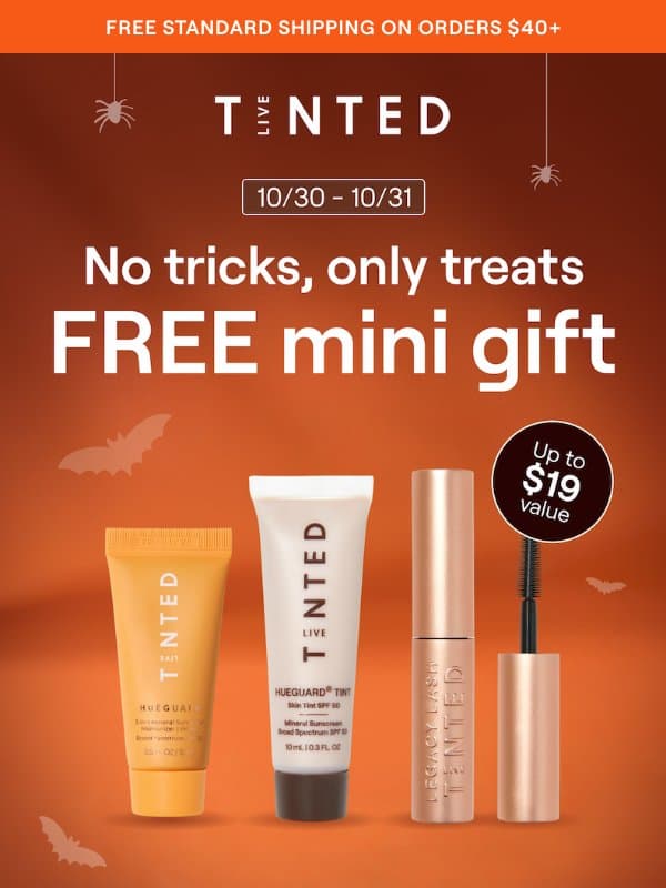 Two days only: Your FREE Halloween gift awaits ๐ email from Live Tinted