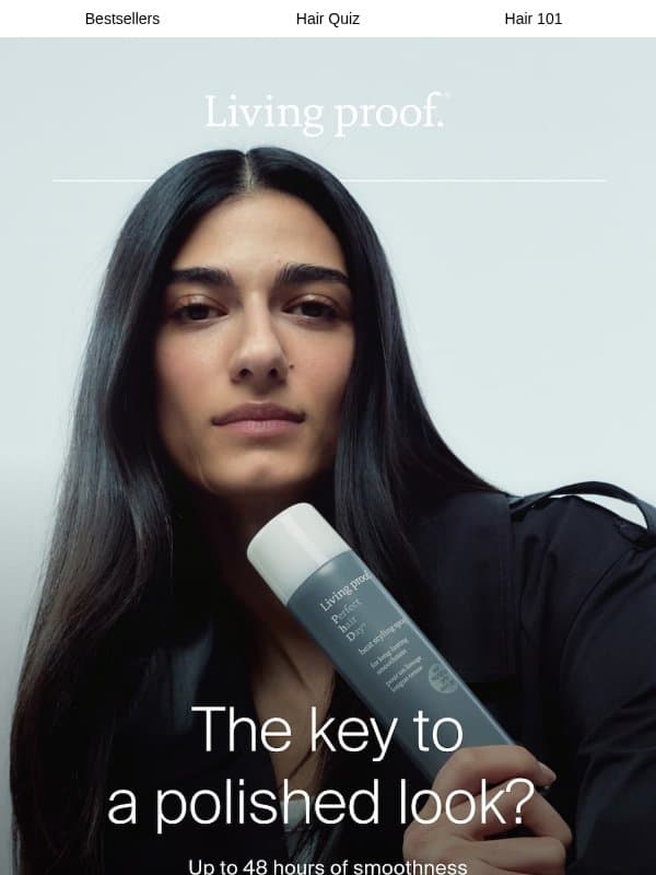 What’s between your hair + 450°F? email from Living Proof