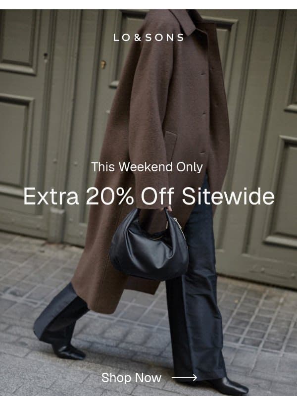 Rarely-on-Sale Favorites, Now 20% OFF email from Lo & Sons