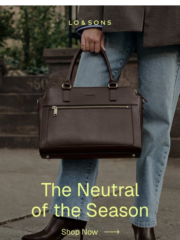 Our New Fall Neutral email from Lo & Sons