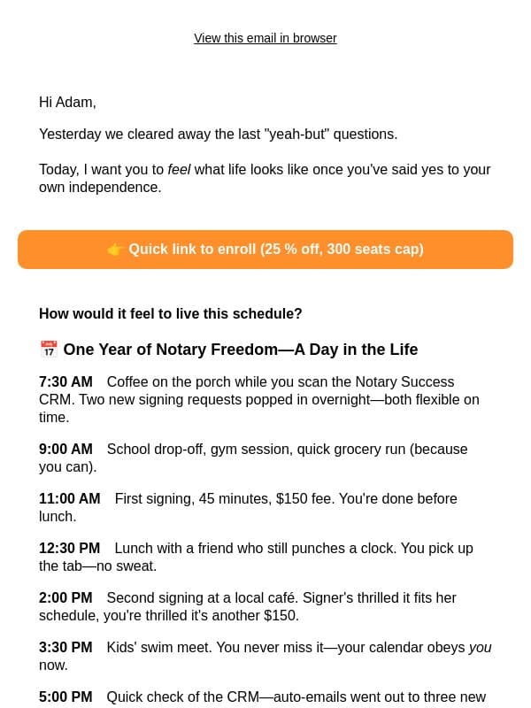 Imagine July 4 2026âYour Day on Your Terms đșđž email from Loan Signing System