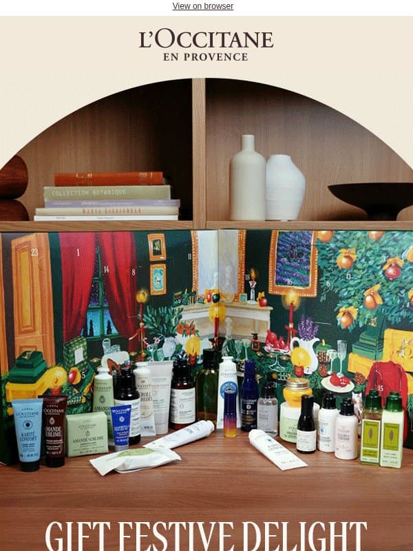 Get Into the Holiday Spirit with L'Occitane email from L'Occitane