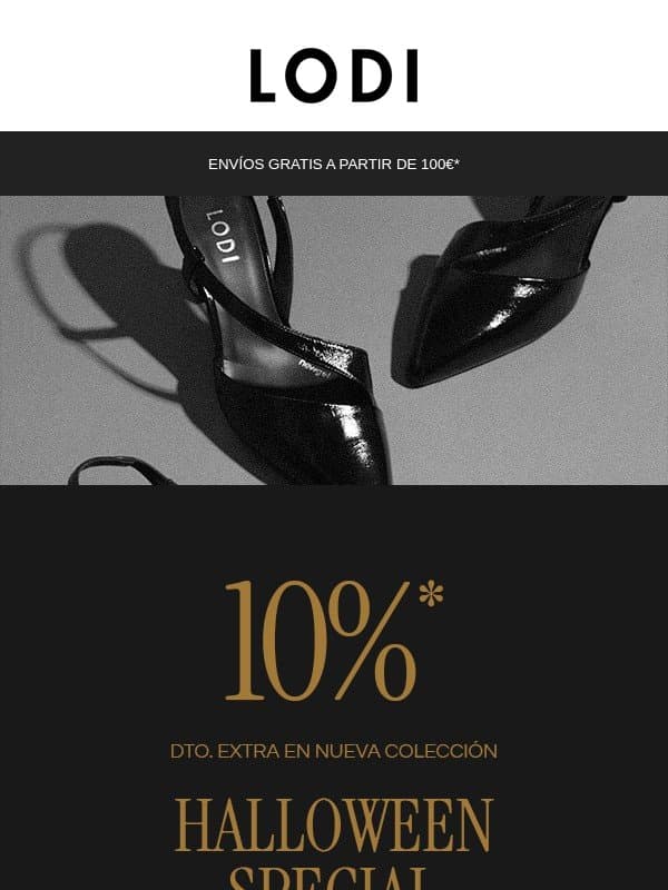 Halloween special: -10% en nueva colección email from Lodi Shoes