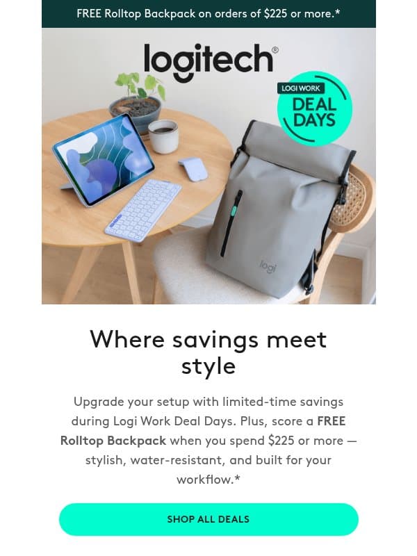 Secure the bag (literally) ๐ email from Logitech