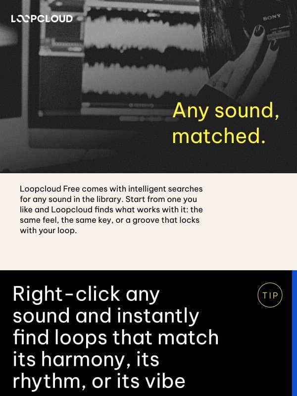 Your free smart searches are waiting email from Loopmasters