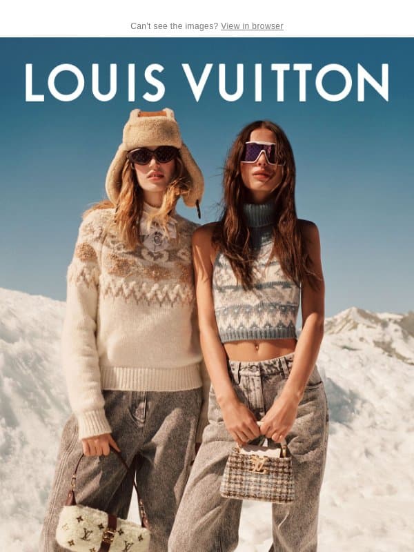 Pre-Order Now: LV Ski Collection email from Louis Vuitton