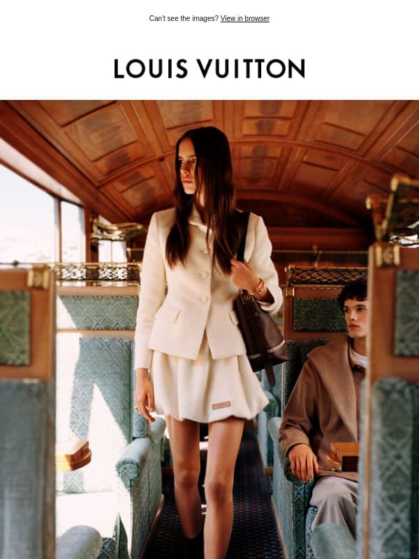 Online Pre-Order: Flight Mode Collection email from Louis Vuitton