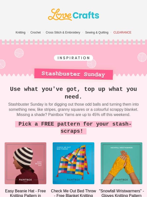 Small scraps, big ideas ✨ email from LoveCrafts