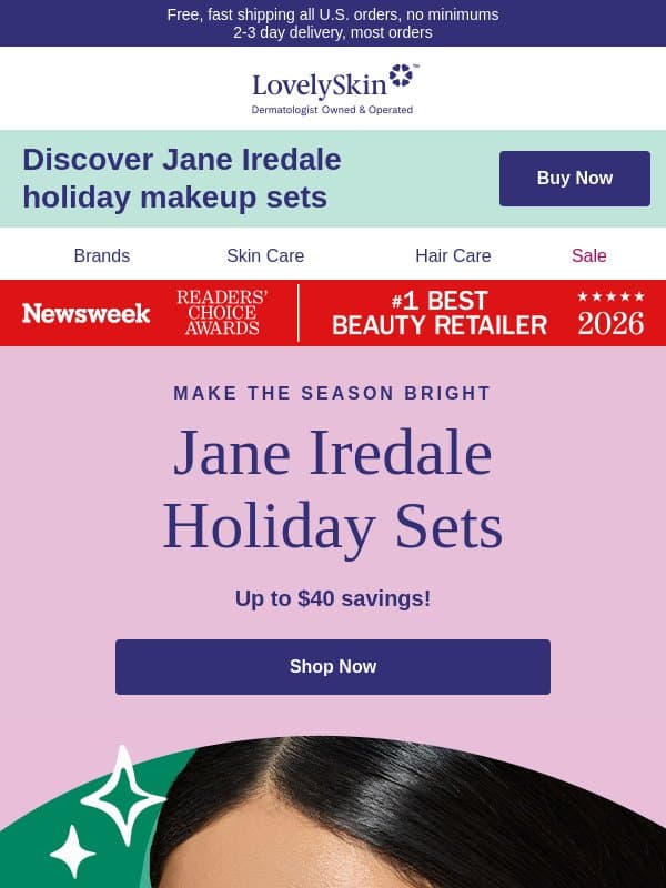 Holiday magic starts with NEW Jane Iredale Holiday Gift Sets email from LovelySkin