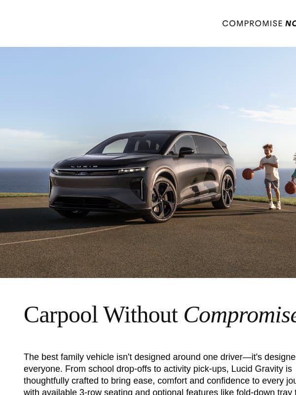Back-to-School starts at Lucid, August 22 email from Lucid Motors