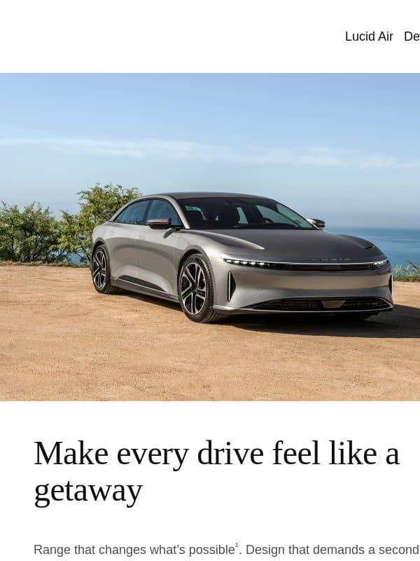 Take the wheel of next‑level electric email from Lucid Motors
