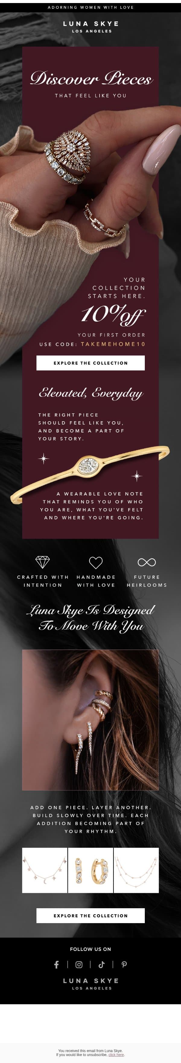 ✨ Manifest your first piece email from Luna Skye screenshot