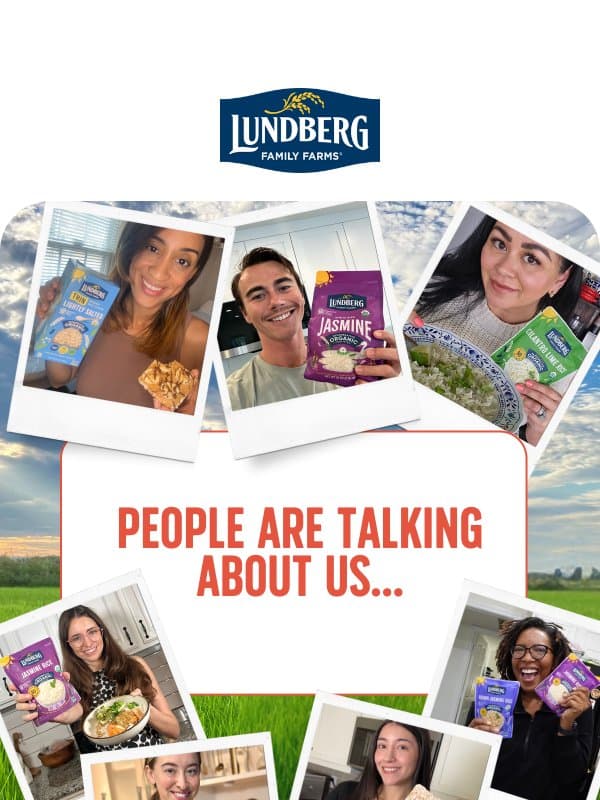 Have you heard? email from Lundberg Family Farms