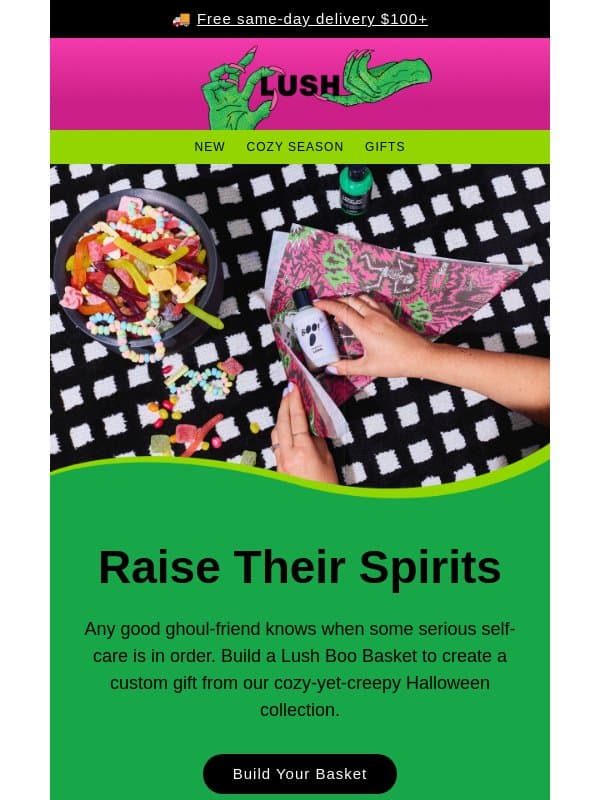 Have a Halloween-obsessed friend? π email from Lush