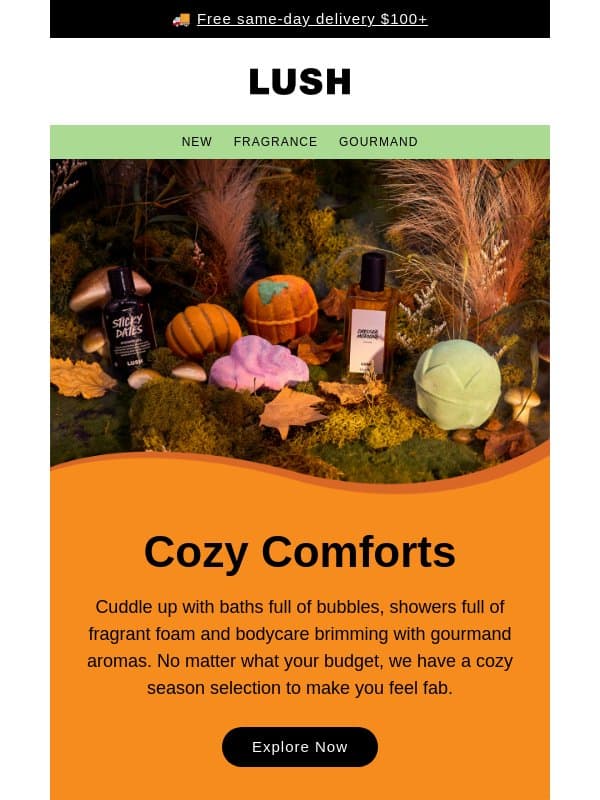 Bathing bliss for every budget ✨ email from Lush