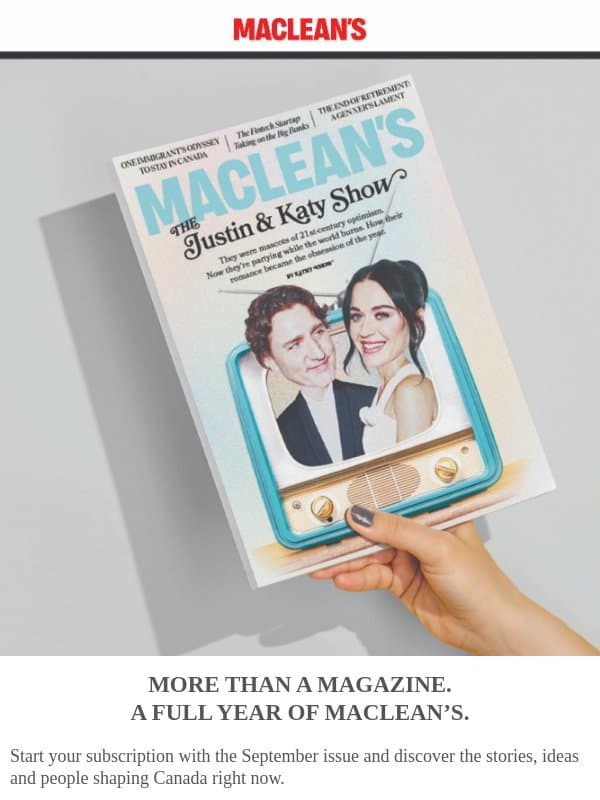 Get the 2027 Maclean’s Calendar with Your Subscription email from Maclean's