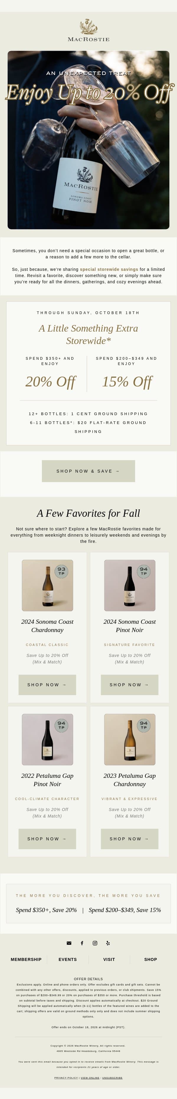 Consider This Your Sign to Refill the Cellar π· email from MacRostie Winery screenshot