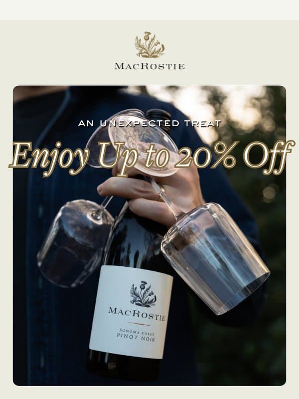 Consider This Your Sign to Refill the Cellar 🍷 email from MacRostie Winery
