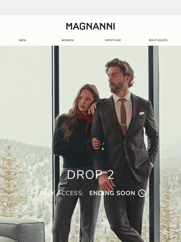 FW26 | Early Access Ending Soon email from Magnanni