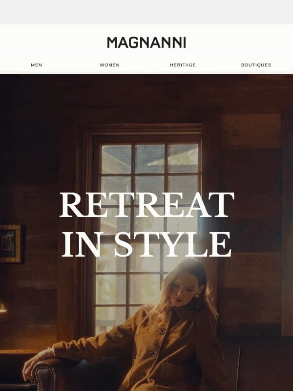 FW26 | Retreat in Style email from Magnanni