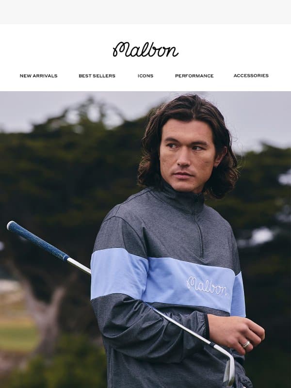 Men’s Layers for Course + City email from Malbon Golf