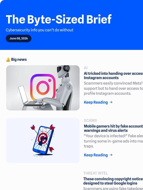 AI tricked into handing over access to Instagram accounts email from Malwarebytes