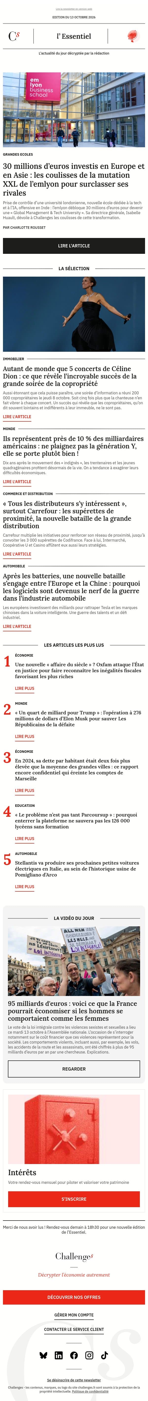 30 millions d’euros investis en Europe et en Asie : les coulisses de la mutation XXL de l’emlyon pour surclasser ses rivales email from Management screenshot