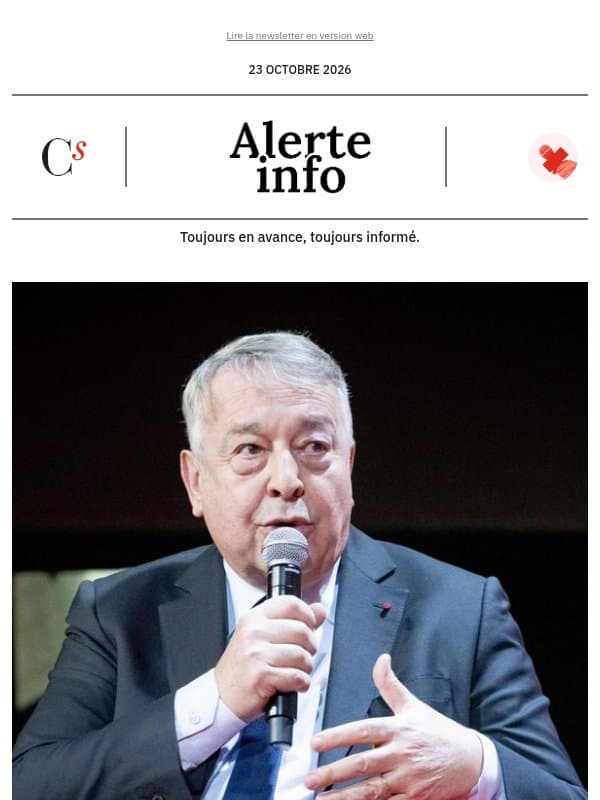 Alerte info : Antoine Frérot : « Le capitalisme pourrait bien scier la branche sur laquelle il est assis » email from Management