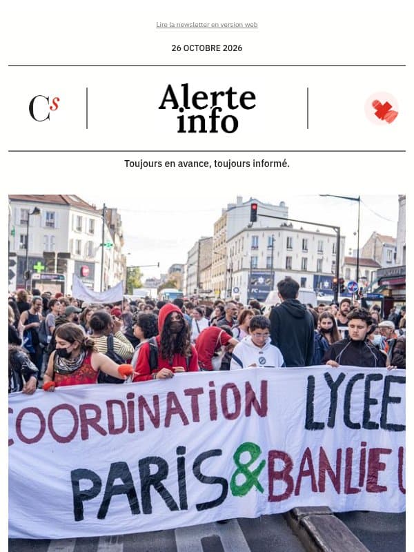 Alerte info : De 7 940 € en Bretagne à 11 700 € en outre-mer : combien l’État et les collectivités territoriales dépensent-ils chaque année par lycéen ? email from Management