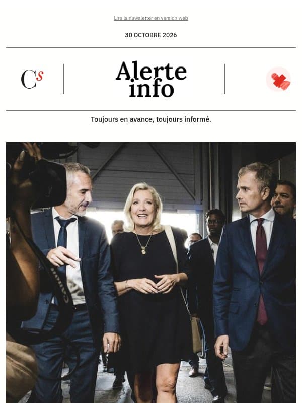 Alerte info : Les 7 péchés économiques du programme de Marine Le Pen email from Management