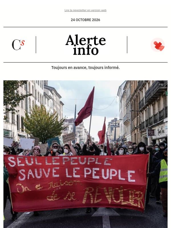 Alerte info : Le retour en grâce des syndicats pour encadrer la colère sociale email from Management