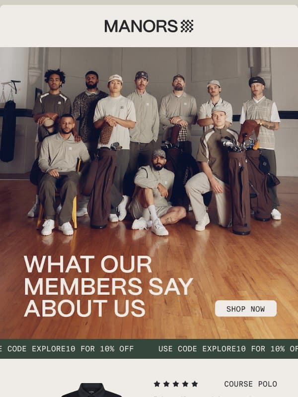 A curious group of outsiders and fanatics email from Manors Golf