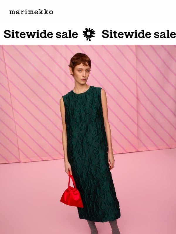 20% off occasion dressing email from Marimekko