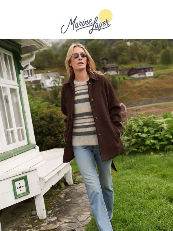 The Looks We’re Loving Lately email from Marine Layer
