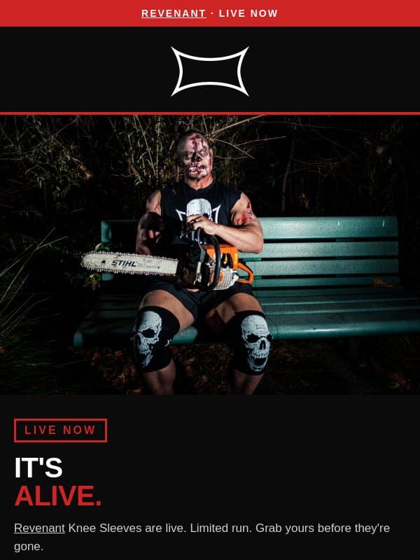 It's Alive. Revenant Is Live. email from Mark Bell Sling Shot