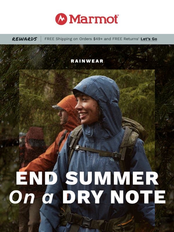 Humid Days ➡️ Sudden Storms ⛈️ email from Marmot