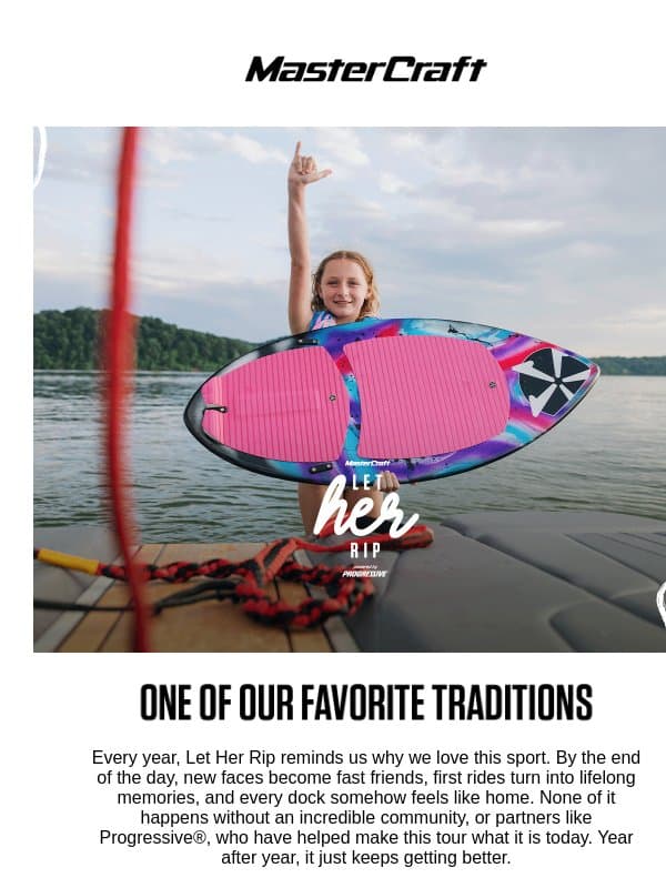 Here's to Another Great Summer email from MasterCraft Boat Holdings
