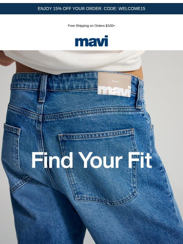 15% Off Your Next Pair email from Mavi