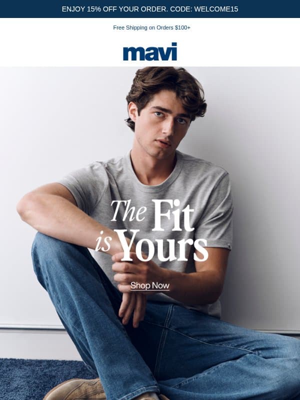 How Do You Take Your Jeans? email from Mavi