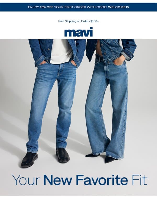 Find Your Perfect Fit email from Mavi