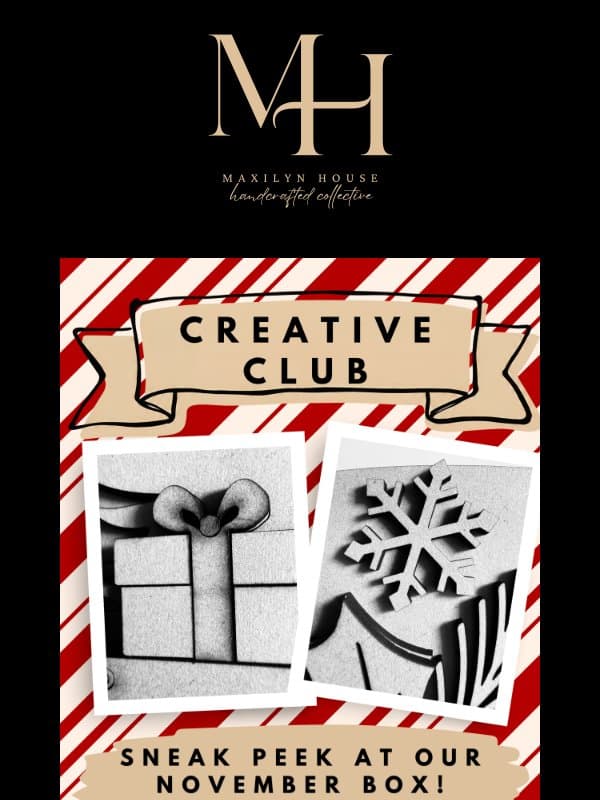 Christmas Creativity Is Calling! 🎨 Don't miss out! ⏰ email from Maxilyn House