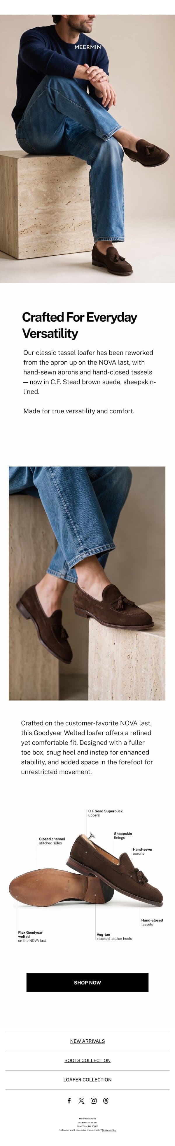 Crafted For Everyday Versatility email from Meermin Mallorca screenshot