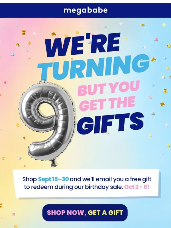 Shop now & get a gift!🎁💞 email from Megababe