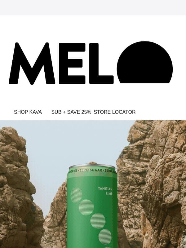 You're in. Here's 10% off your first order email from Melo