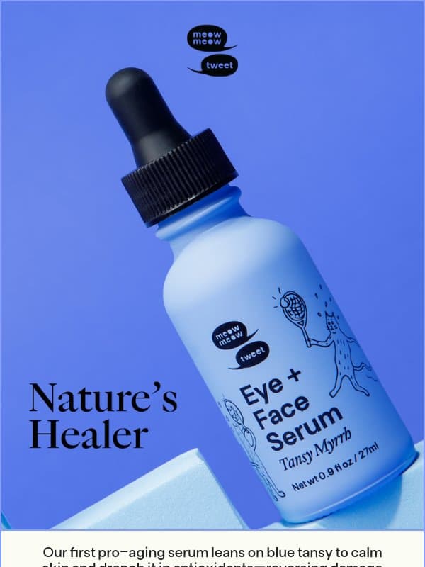 A *New* Serum to Reverse Damage email from Meow Meow Tweet