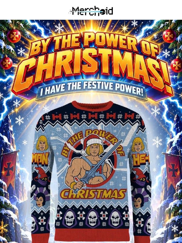 He-Man Christmas Sweater email from Merchoid