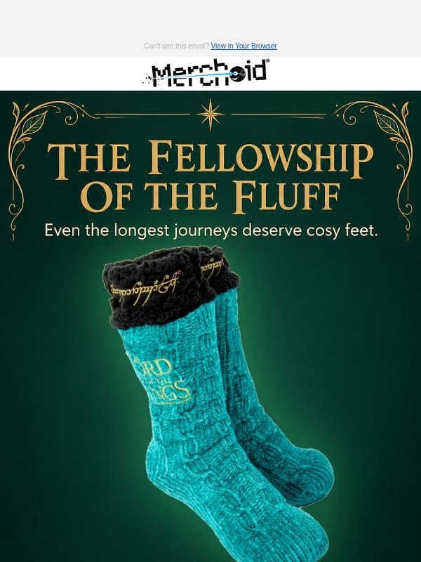 Slipper Socks email from Merchoid